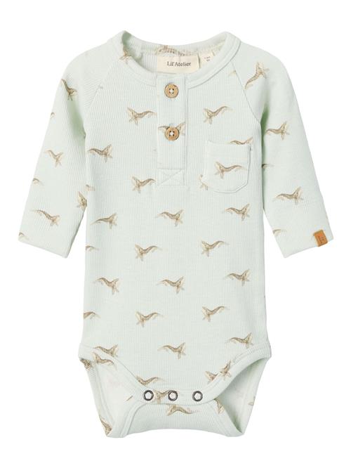 NAME IT Sparkedragt/Body 'Gavo Elm'  brun / pastelgrøn