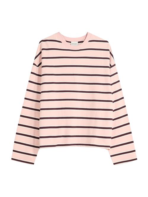 Bershka Sweatshirt  lyserød / sort