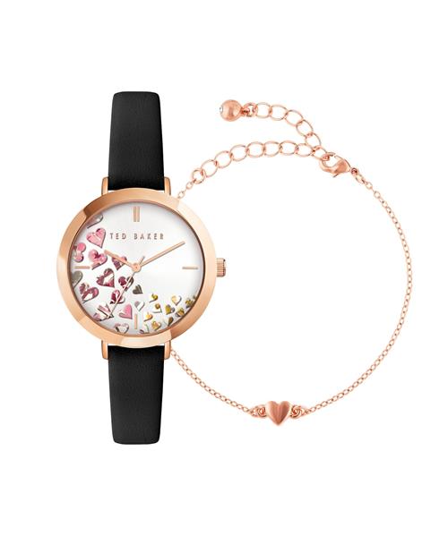 Ted Baker Analogt ur 'Ammy Iconic'  rosa guld / sort