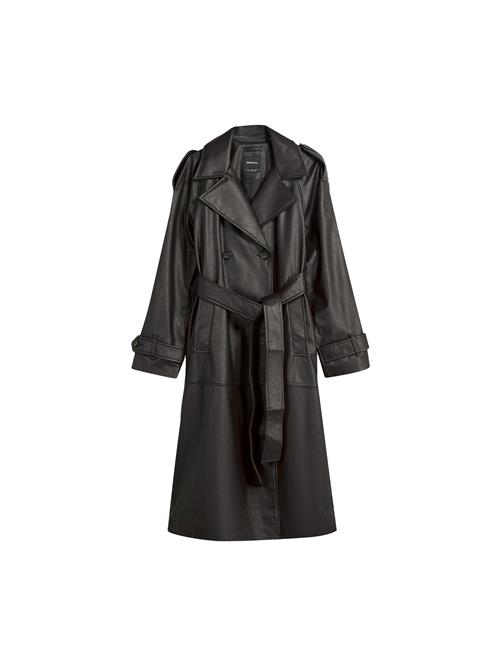 Bershka Overgangsfrakke  sort