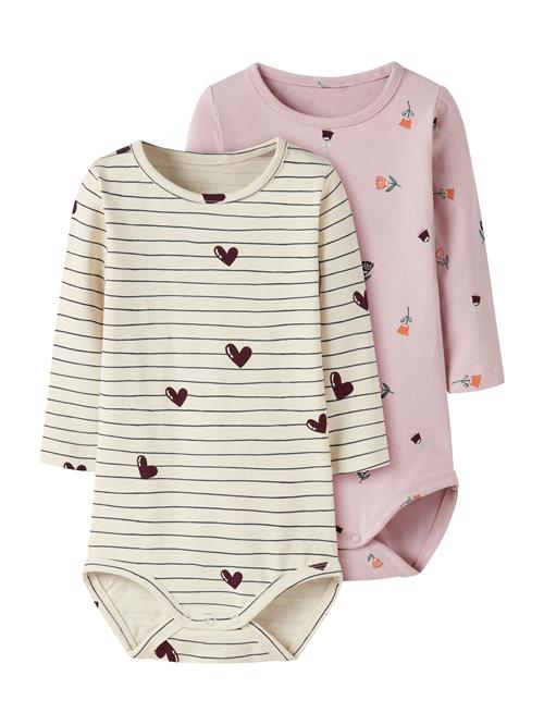 NAME IT Sparkedragt/Body 'NBFVANDORA'  beige / orange / lyserød / sort