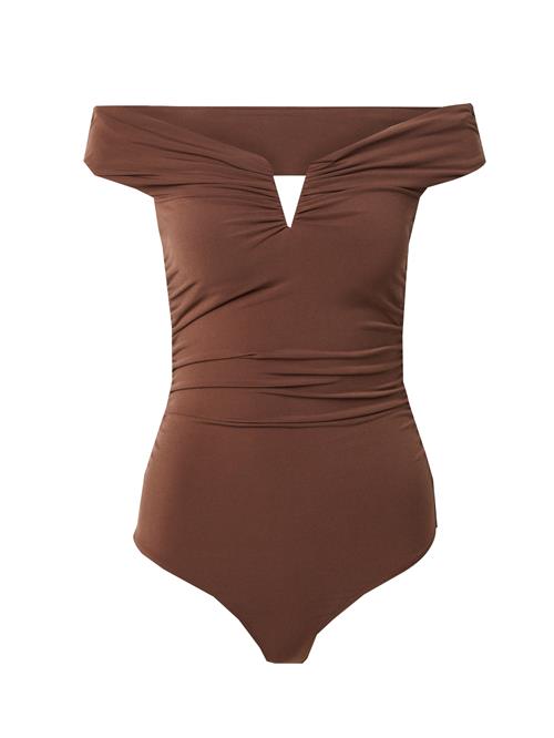 ABOUT YOU Shirtbody 'Frieda'  brun