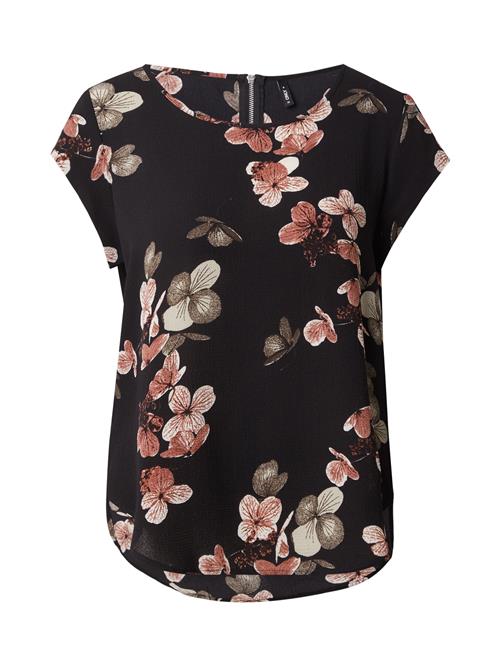 ONLY Bluse 'ONVic'  lysegrå / orange / sort