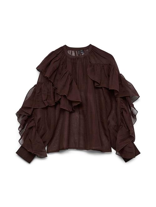 VERO MODA Bluse 'VMSabrina'  mørkebrun