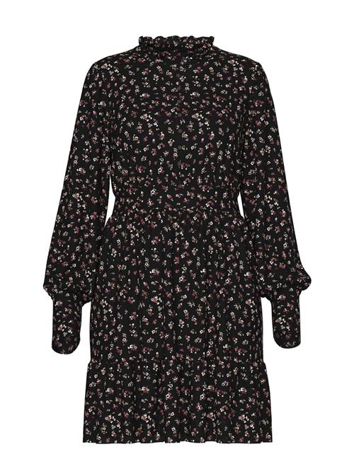 Se VERO MODA Kjole 'AWNoelle'  oliven / aubergine / sort / hvid ved About You