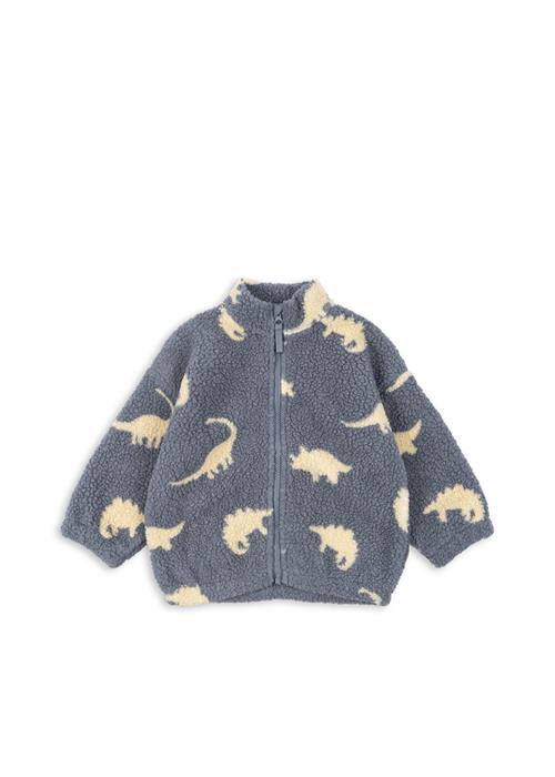 Konges Sløjd Jody Pile-jakke Dino Mist  Jody Teddy Jacket Grs Dino Mist 7-8 Y Fleece Grå  7-8 år  mand