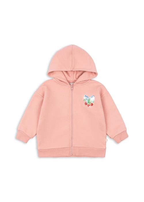 Konges Sløjd Lou Sequin Sweat Zip Hoodie Mellow Rose  Lou Sequin Sweat Zip Hood Ocs Mellow Rose 2 Y  Lyserød  2 år  kvinde