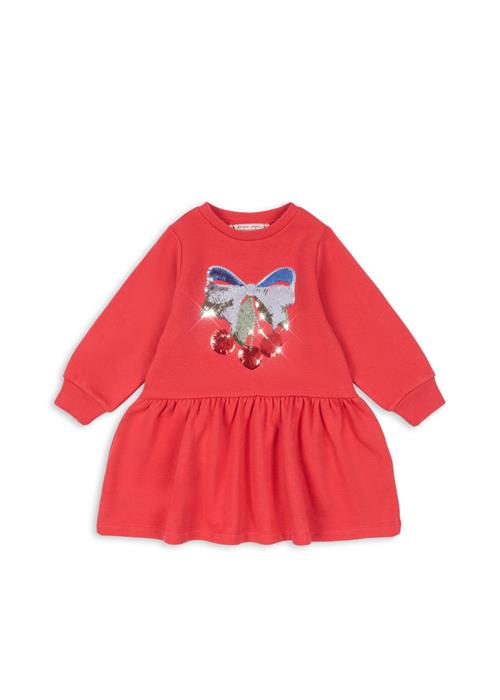 Konges Sløjd Lou Sweatshirt-kjole Med Pailletter Winterberry  Lou Sequin  Sweat Dress Ocs Winterberry 18 months  Rød  18 måneder  kvinde
