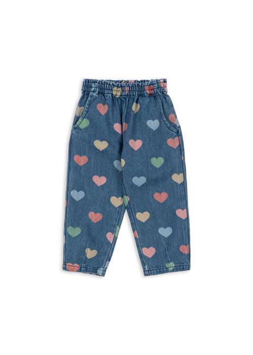 Konges Sløjd Magot Denimbukser Med Frynser Bon Coeur Coloré  Magot Frill Pants Gots Bon Coeur Coloré 4 Y  Creme  4 år  kvinde
