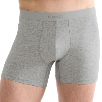 Sloggi 2P Men Ever Ease Shorts Lysegrå bomuld Large Herre