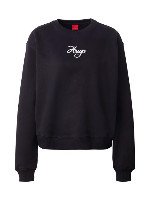HUGO Sweatshirt 'Deroxina_6'  sort / hvid