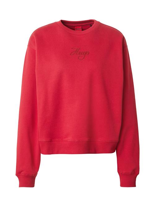 HUGO Sweatshirt 'Deroxina_6'  rød / mørkerød