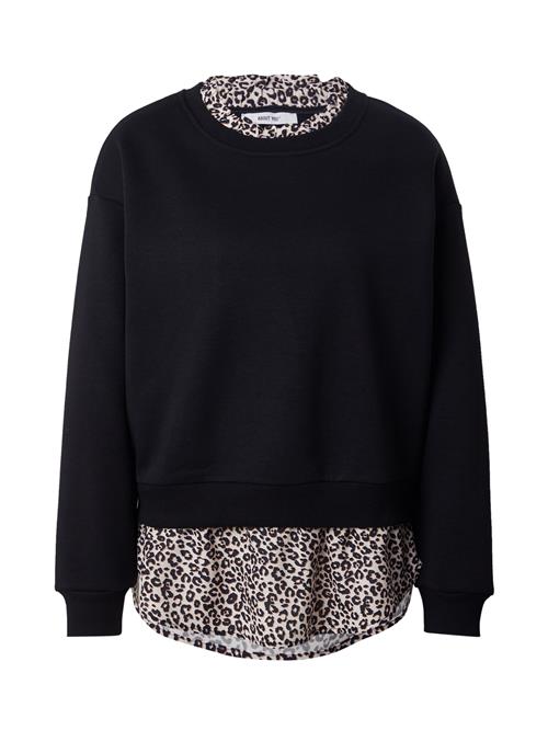 Se ABOUT YOU Sweatshirt 'Clara'  creme / umbra / sort ved About You