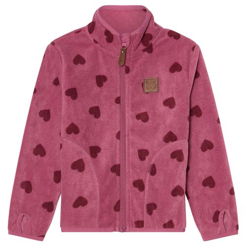 Kuling Northpole Recycled Fleece Jacket Mauve Hearts 74/80 cm  Lilla  74/80 cm  Unisex
