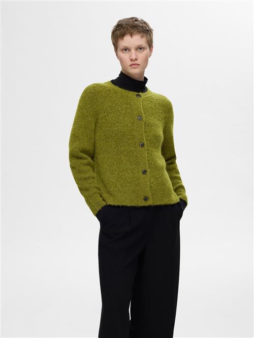 SELECTED Cardigan  grøn-meleret