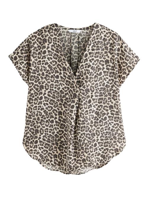 Next Bluse  beige / brun / sort