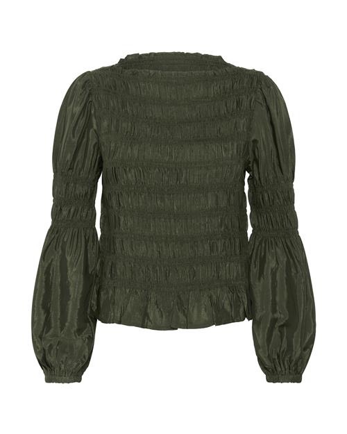 Cream Bluse 'Henva'  mørkegrøn