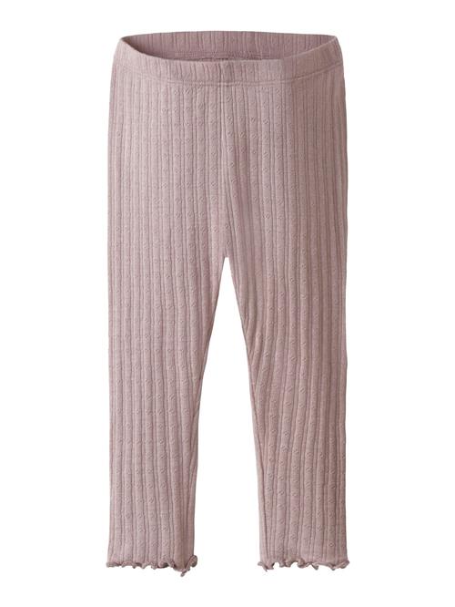 Se NAME IT Leggings  grå / gammelrosa ved About You