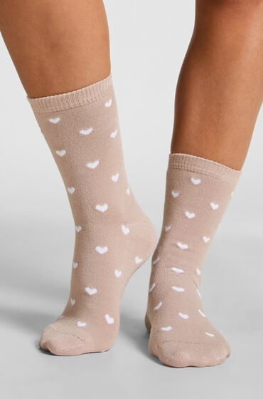 Hunkemöller Crew-sokker i modal Beige