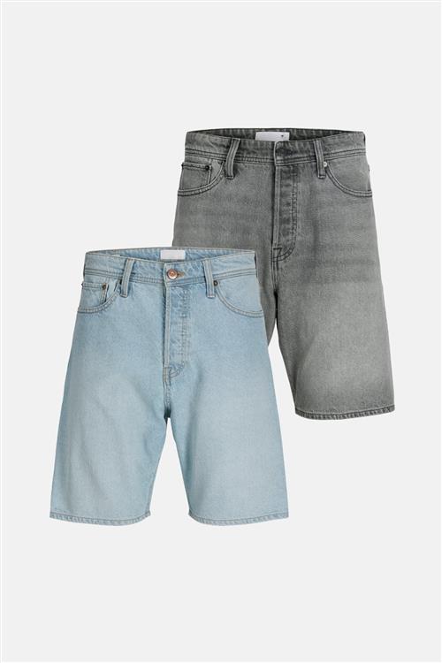 2 stk. Denim Shorts Loose – - Default Title - TeeShoppen