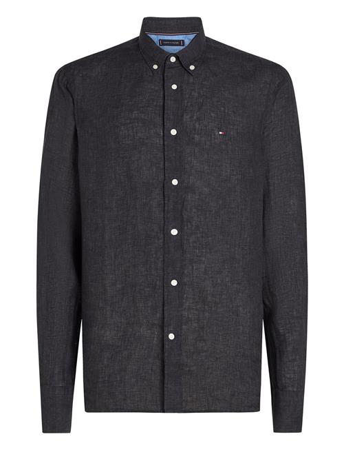 Pigment Dyed Li Solid Rf Shirt Tommy Hilfiger Black