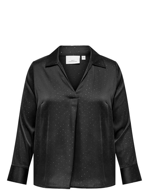Carluar L/S V-Neck Shirt Wvn ONLY Carmakoma Black