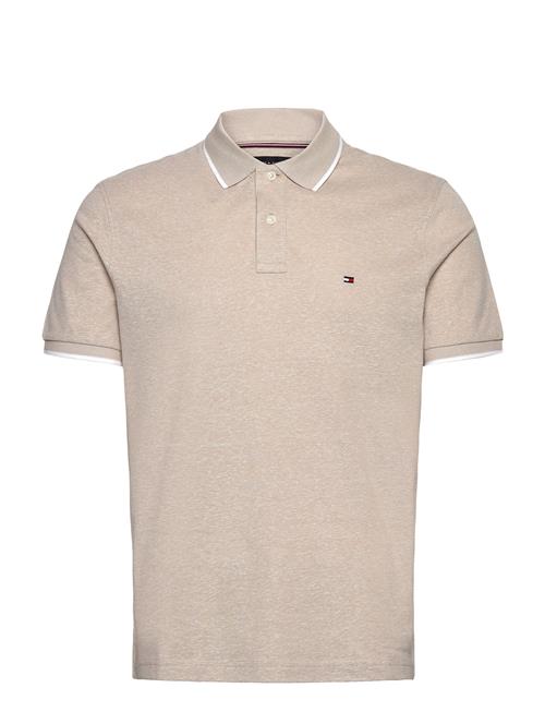 Ic Linen Pique Reg Polo Tommy Hilfiger Beige
