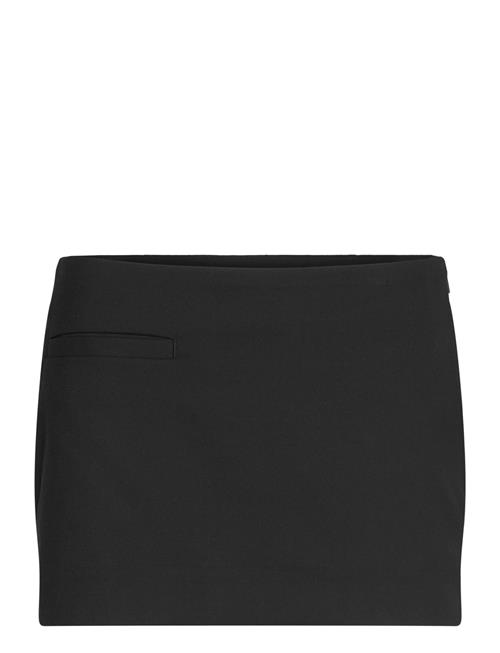 Low Waisted Mini Suiting Skirt Monki Black