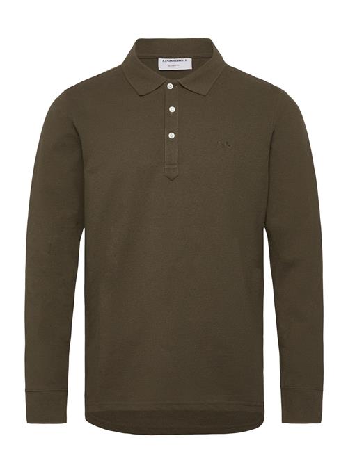 Polo Shirt L/S Lindbergh Khaki