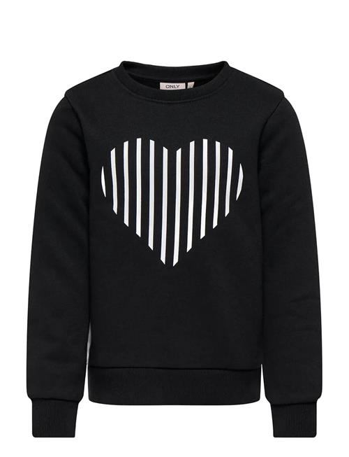 Koglinna Heart O-Neck Sweat Ot Swt Kids Only Black