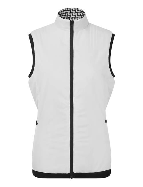 Insulated Reversible Houndstooth Vest FootJoy White