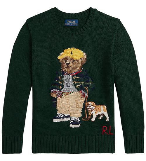 Polo Ralph Lauren Bluse - Strik - Moss Agate m. Bamse