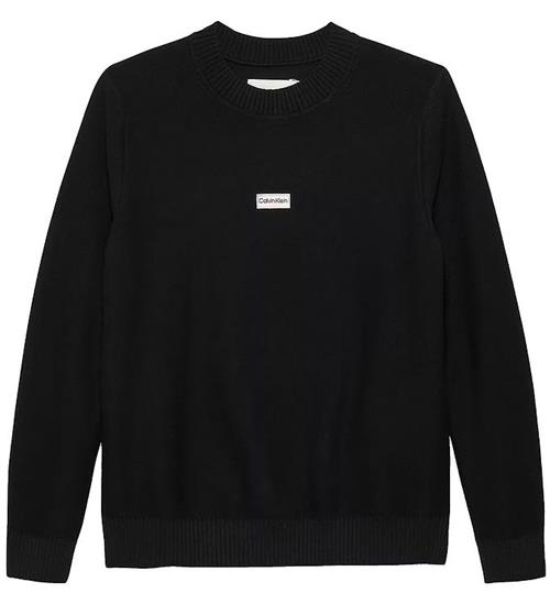Calvin Klein Bluse - Strik - Logo Label - Ck Black