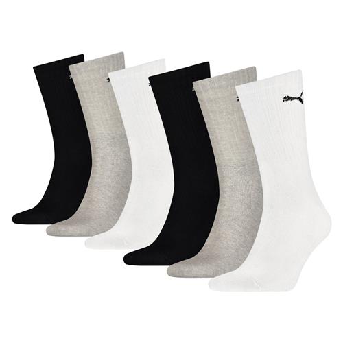 PUMA Sportssokker  greige / sort / hvid