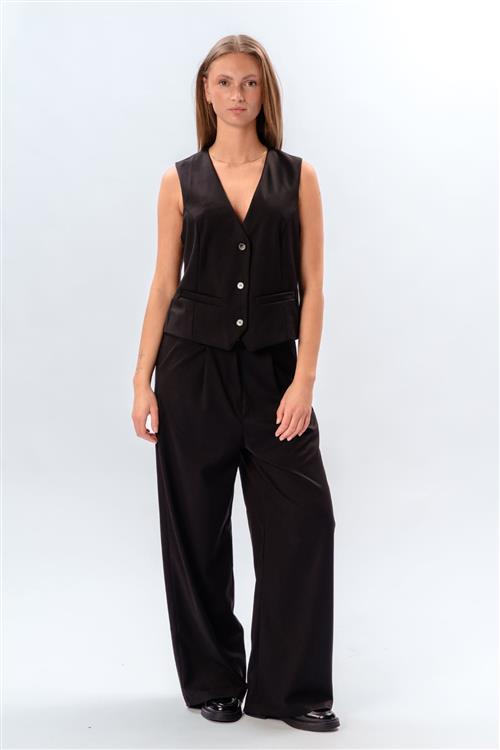Nadia Vest og Pants (Sort) - Default Title - TEESHOPPEN