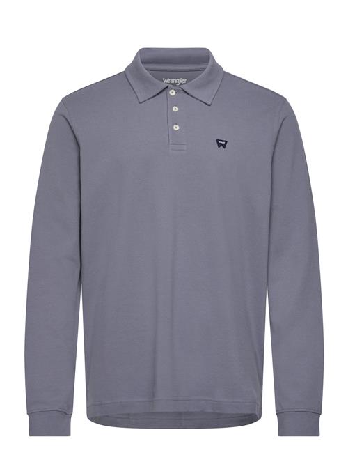 Ls Polo Shirt Wrangler Blue