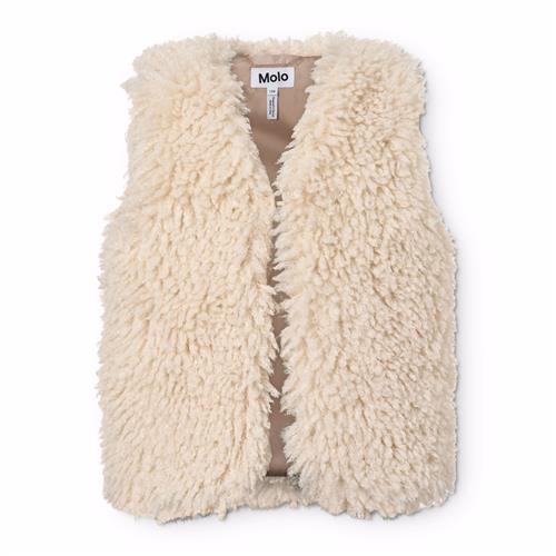 Molo Hatcha Teddy-vest Vanilla  Vanilla 128 cm  Hvid  128 cm  kvinde