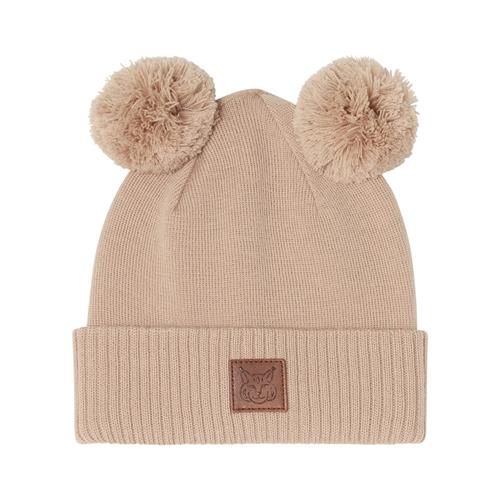 Kuling Zermatt Wool Beanie w Pom Poms Sand 44/46 cm  Beige  44/46 cm  Unisex
