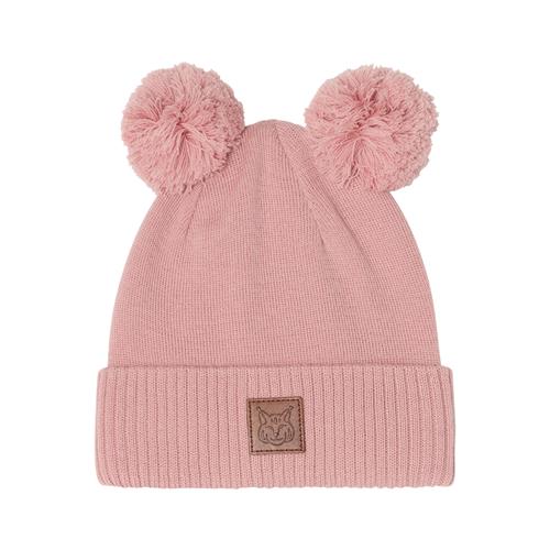 Kuling Zermatt Wool Beanie w Pom Poms Woody Rose 44/46 cm  Lyserød  44/46 cm  Unisex