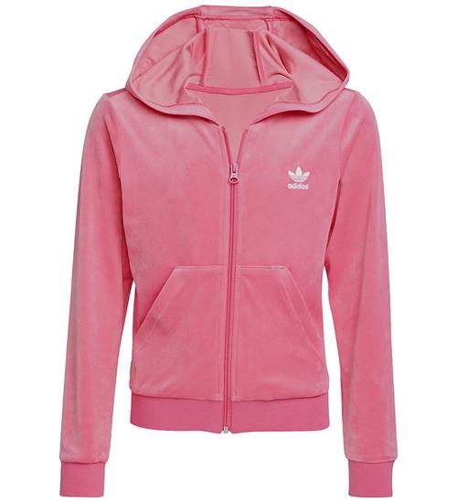 adidas Originals Cardigan - Velour - Pink Fusion/Hvid