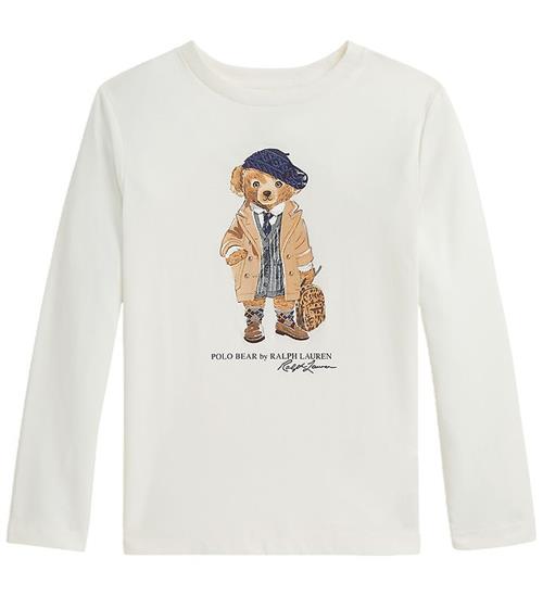Polo Ralph Lauren Bluse - Madison - Hvid m. Bamse