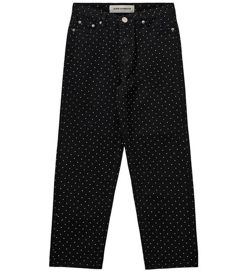 Sofie Schnoor Jeans - Denim - Sort m. Prikker