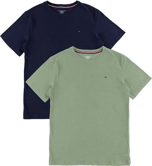 Tommy Hilfiger T-shirt - 2-pak - Utility Sage/Desert Skyblue