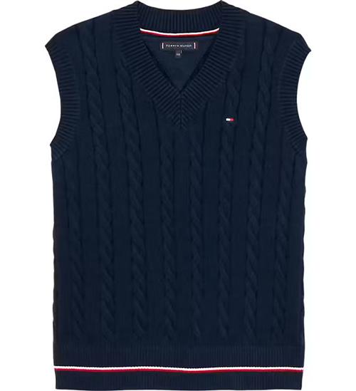 Tommy Hilfiger Vest - Strik - Dark Night Navy