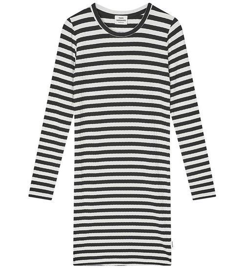 Mads Nørgaard Kjole - Rib - Stripe Dubina - Sort/Vanilla Ice