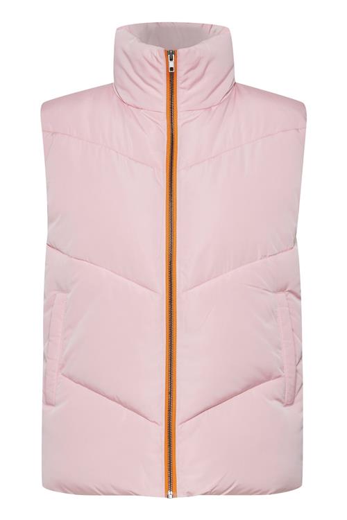 ICHI Vest 'FRIZTA'  safran / lyserød