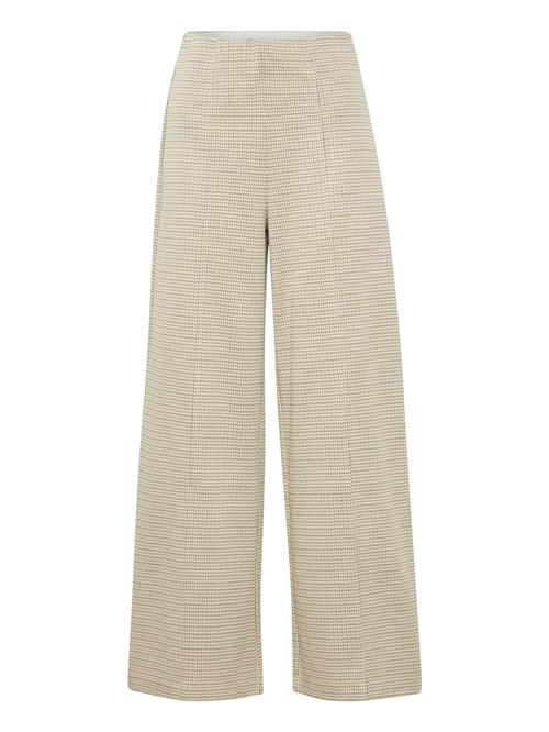 ICHI Bukser med fals 'Kate'  sand / brun