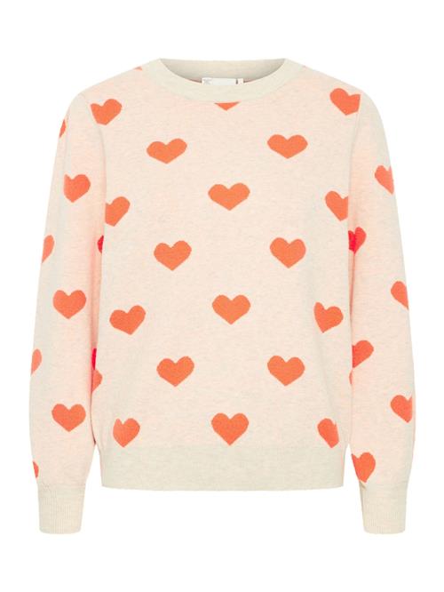 ICHI Pullover 'Brielle'  creme / orange