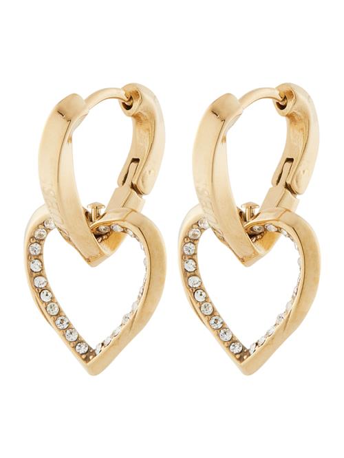 GUESS Øreringe 'Mon Amour'  guld / transparent
