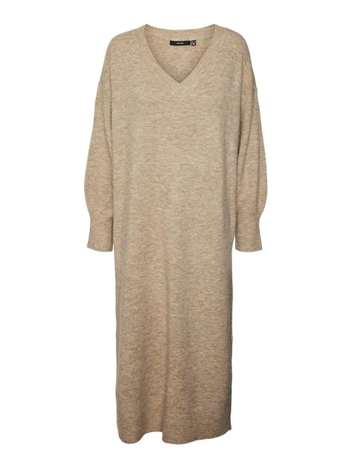 VERO MODA Strikkjole 'Jupiter'  beige-meleret